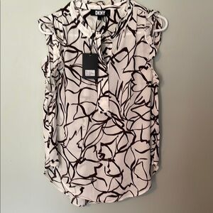 DKNY Black and White Women's Top